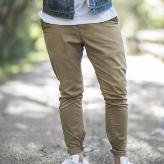 Laurafleischer Men's Straight Fit Chino Pants — Cotton Twill